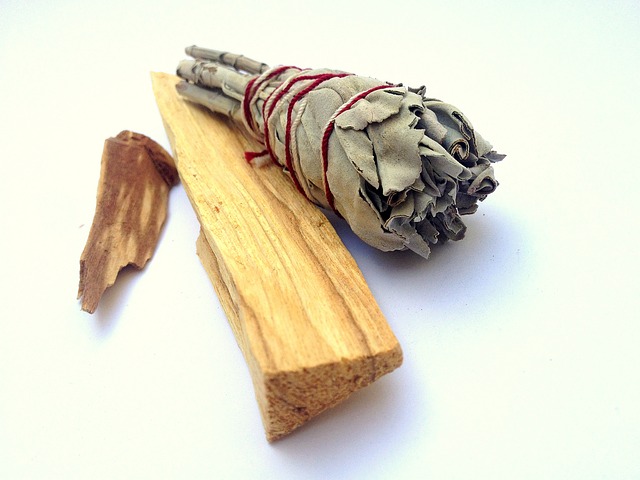 Burning and cleansing with palo santo
