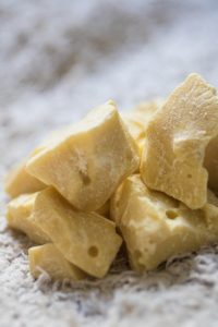 What essential oil goes well with cocoa butter