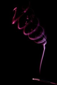 Spiral Shape incense smoke 