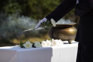 What incense is used at funerals